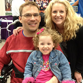 Family at Abilities Expo, Smiling