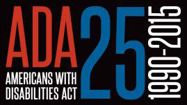 Logo for the ADA's 25th anniversary.