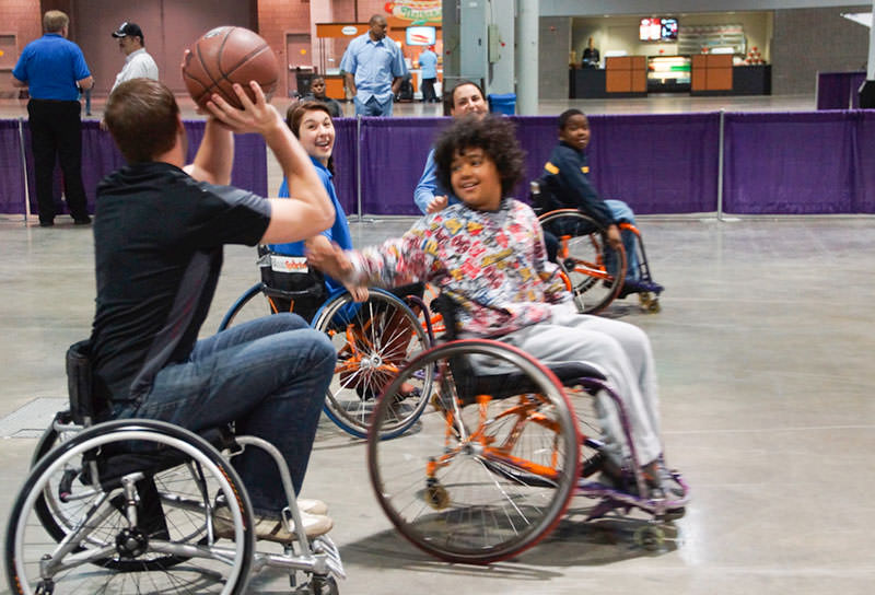 Basketball at the Abilities Expo
