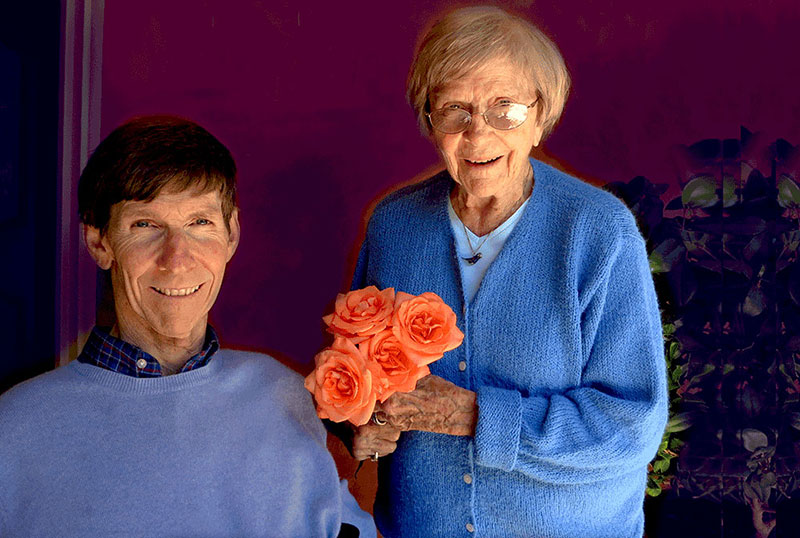 Bob Yant, founder of Cure Medical with flowers