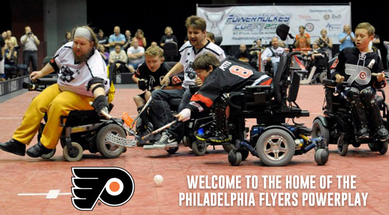 Power Wheelchair Floor Hockey