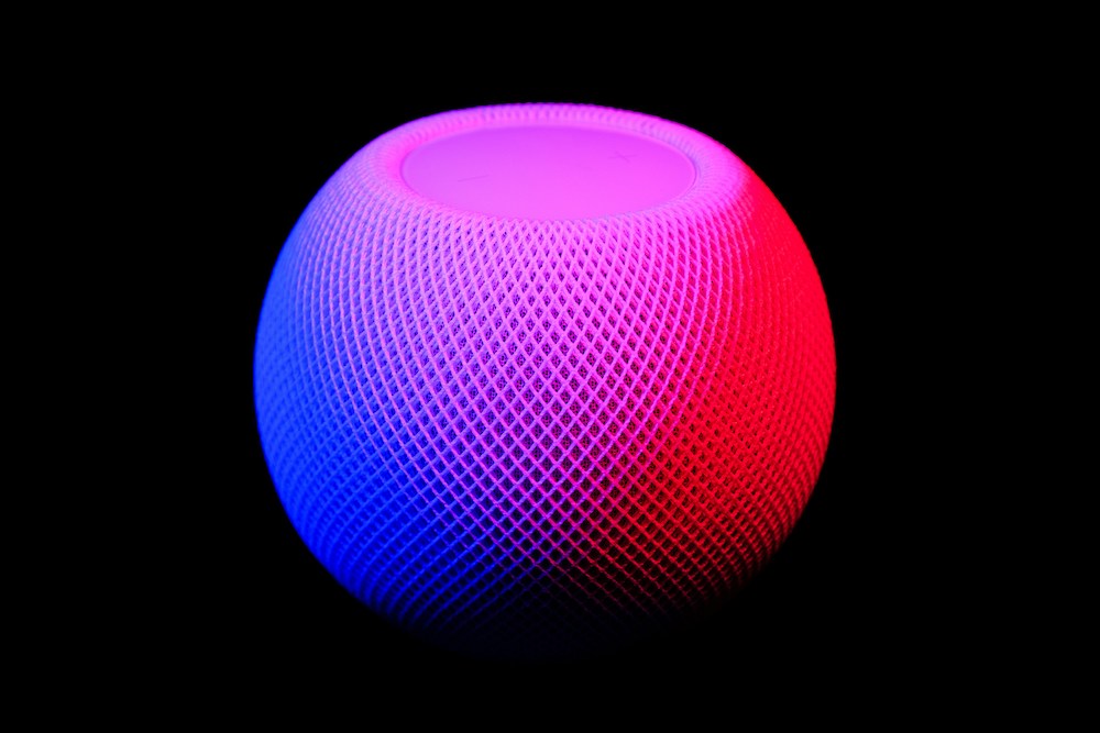 HomePod mini smart speaker by Apple.