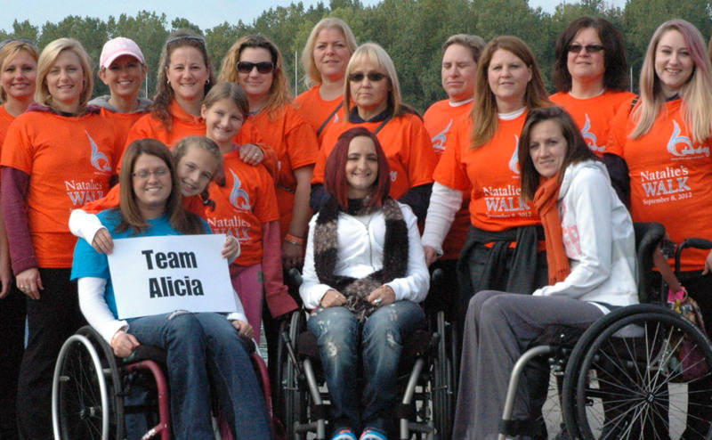 Natalie’s friends and family joined together for Natalie’s Walk in 2012.