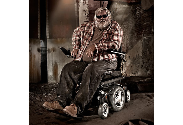 Heavy Metal Musician in Permobil Wheelchair