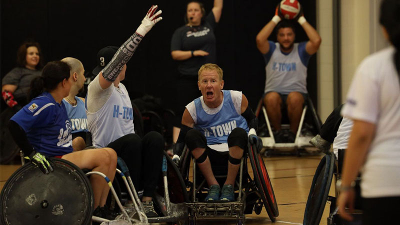 Wheelchair Rugby Game 