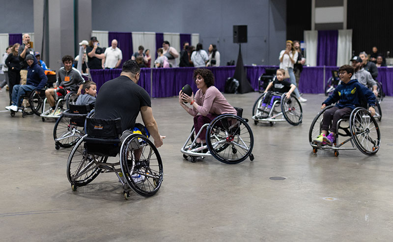 Football event at Abilities Expo