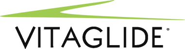 Green and black VitaGlide logo