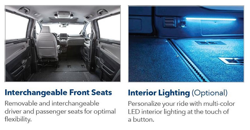 Interchangeable Front Seats